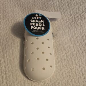 White Charm Pencil Pouch
